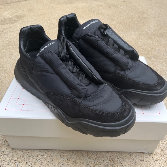 ALEXANDER McQUEEN COURT PADDED LOW SNEAKERS MEN SHOES MADE IN ITALY  EU44 / US11 - Picture 1 of 15